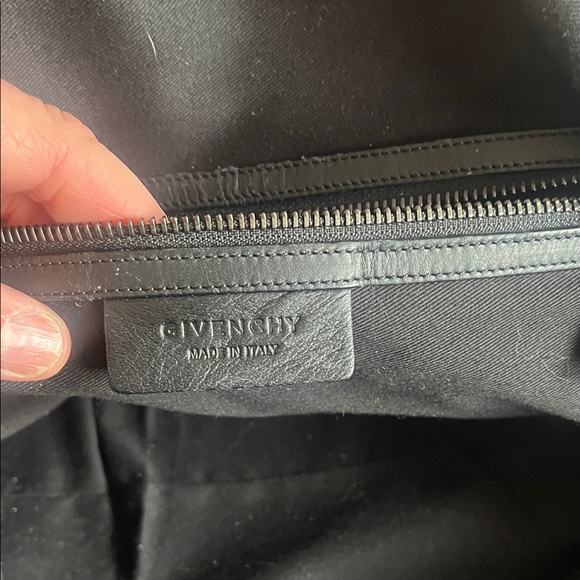 Givenchy Nightingale Black Leather Satchel with Top Handles and Detachable Strap - Picture 11 of 13